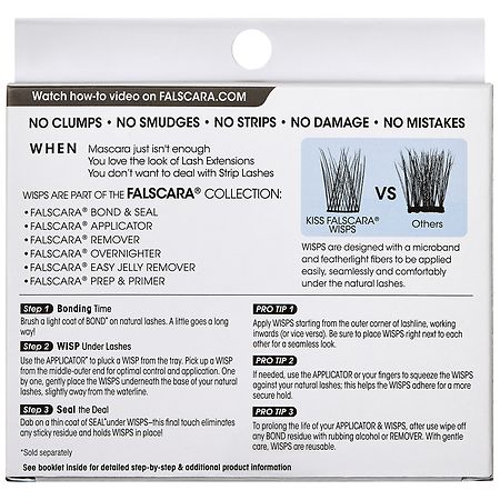 Kiss Falscara Glue-On Lashes 10mm-12mm-14mm Black