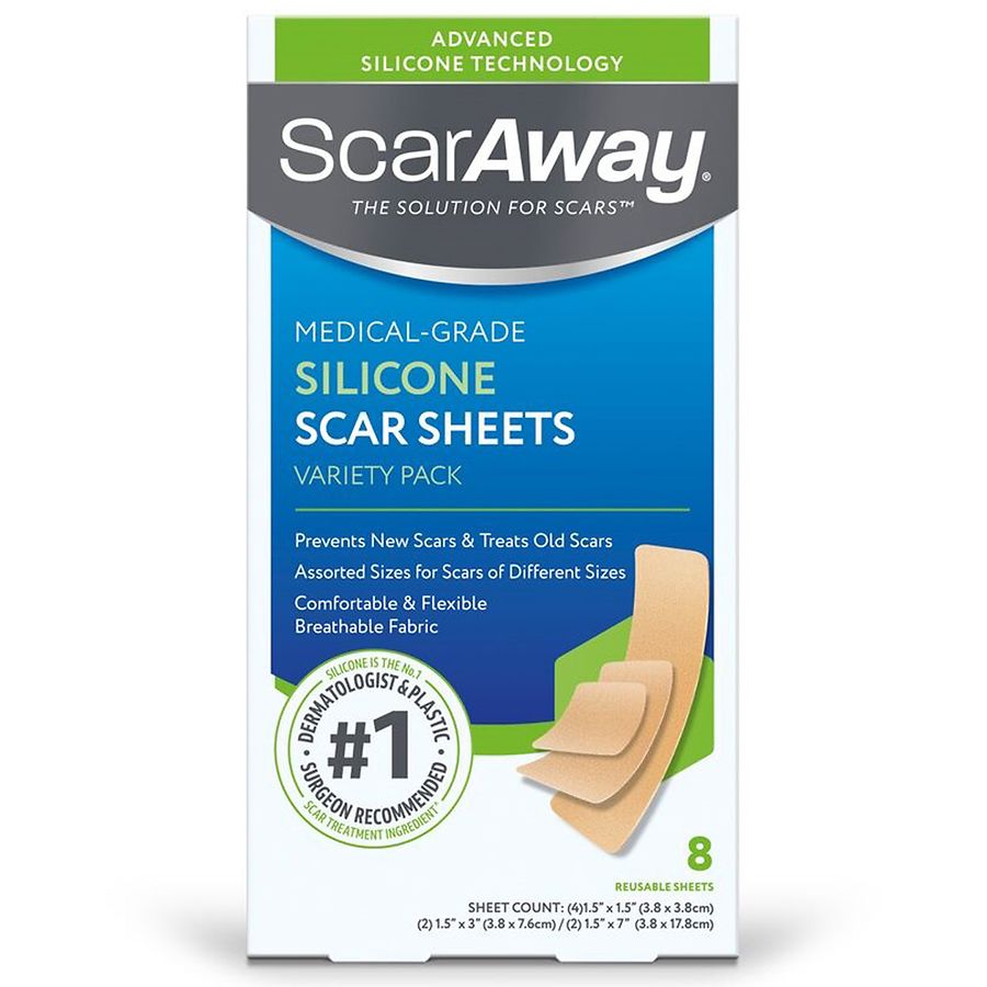 ScarAway Silicone Scar Sheets Variety Pack