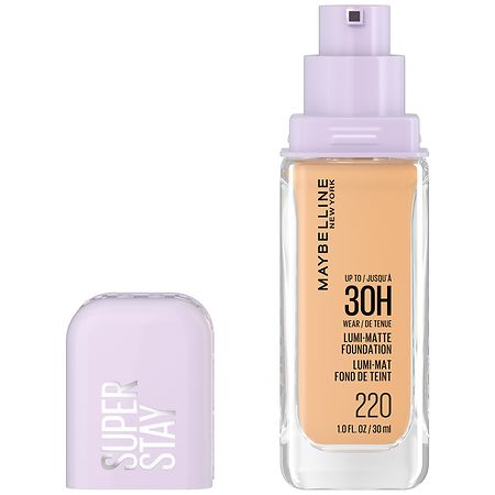 Maybelline New York Up To 30Hr Wear Lumi-Matte Foundation, Infused With Amino Acids, 220