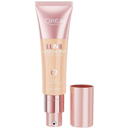 L'Oreal Paris Lumi Le Glow Tint Liquid Skin Tint - 100 Cool - 0.84 fl oz: Skin Tone Improvement, Color Correction