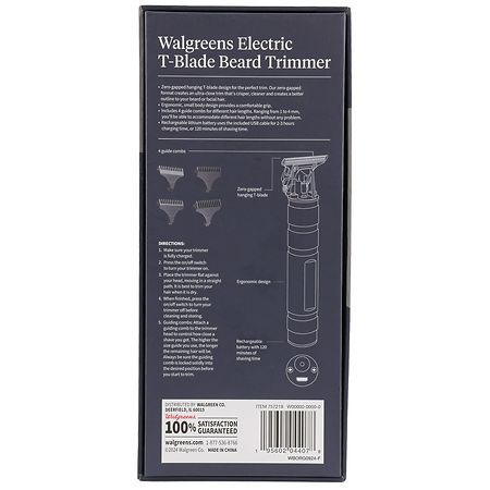 Walgreens Electric T-Blade Beard Trimmer
