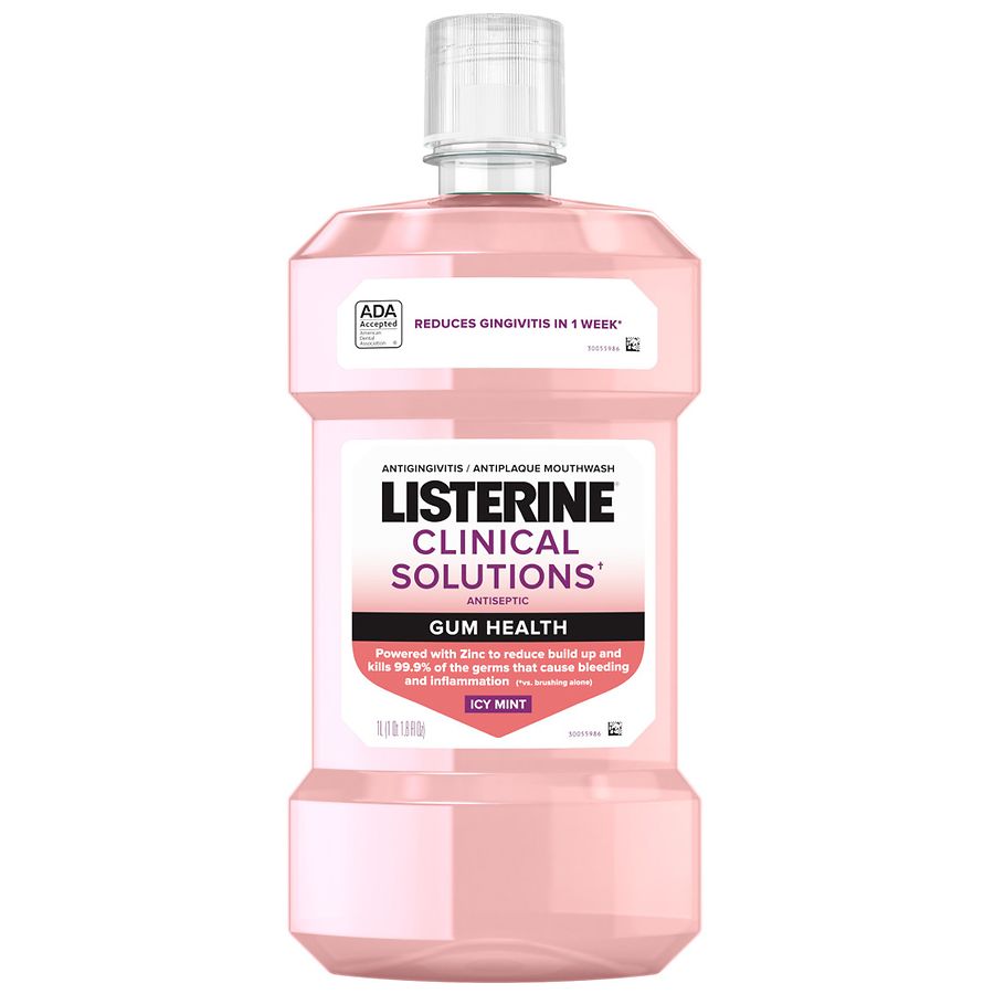 Listerine Gum Health Antiplaque Antiseptic Mouthwash Icy Mint
