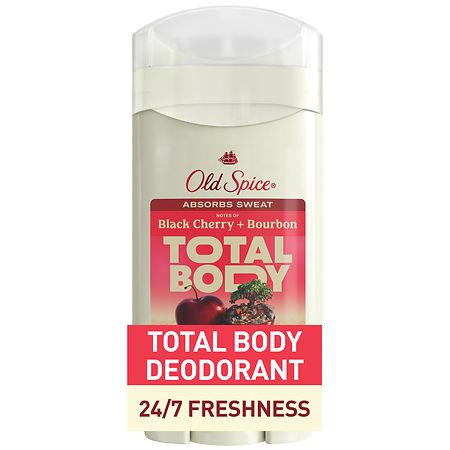 Old Spice Whole Body Deodorant Stick, Aluminum Free Total Body Deodorant Black Cherry + Bourbon