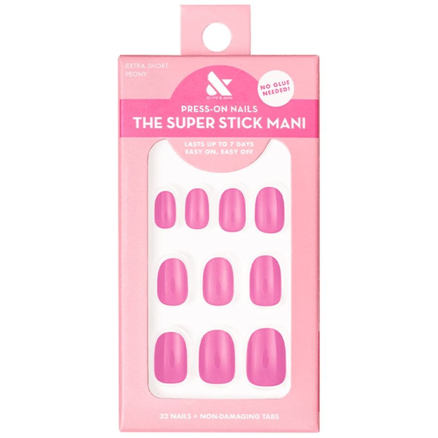 Olive & June Press-On Nails Round Extra Short, Peony