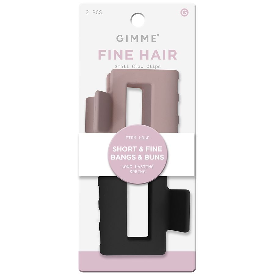 Gimme Claw Clip Fine Hair Rose/Black