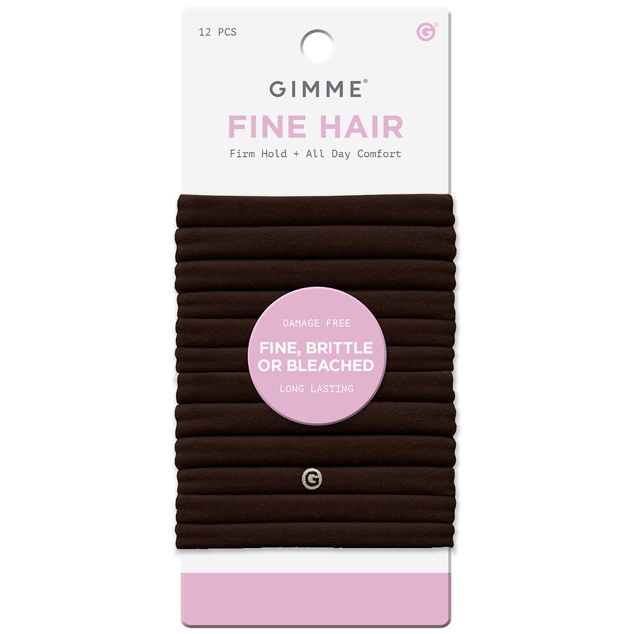 Gimme Hair Bands Fine Hair Dark Brown