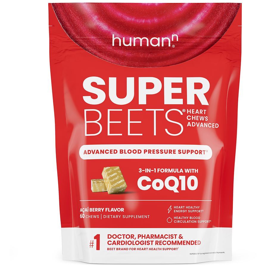 Superbeets Deal As Seen On Tv HumanN SuperBeets Heart Chews Advanced | Walgreens