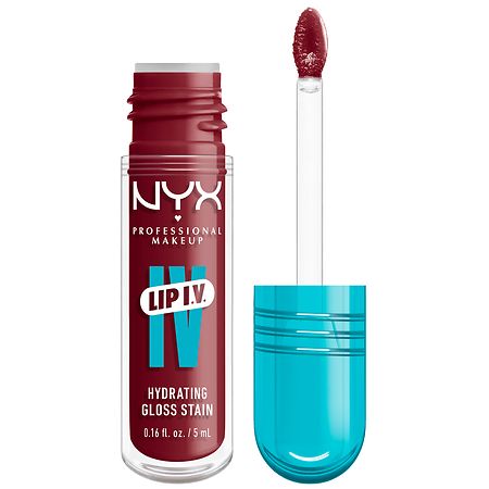 NYX Professional Makeup Lip IV Hydrating Gloss Stain, Water Bout Wine