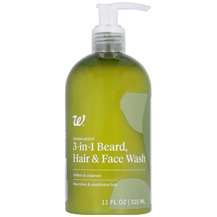 Walgreens 3-in-1 Beard, Hair & Face Wash Sandalwood
