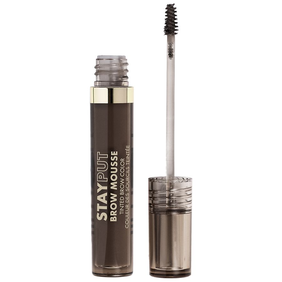 Milani Stay Put Tinted Brow Mousse, Brown Black