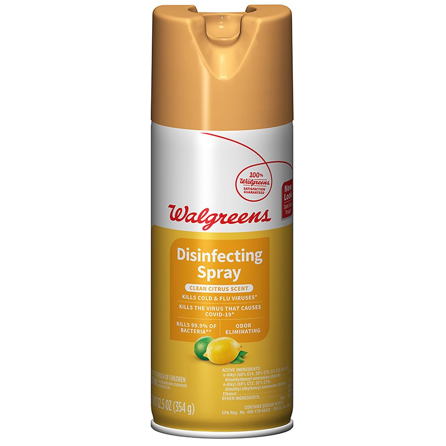 Walgreens Disinfecting Spray Clean Citrus