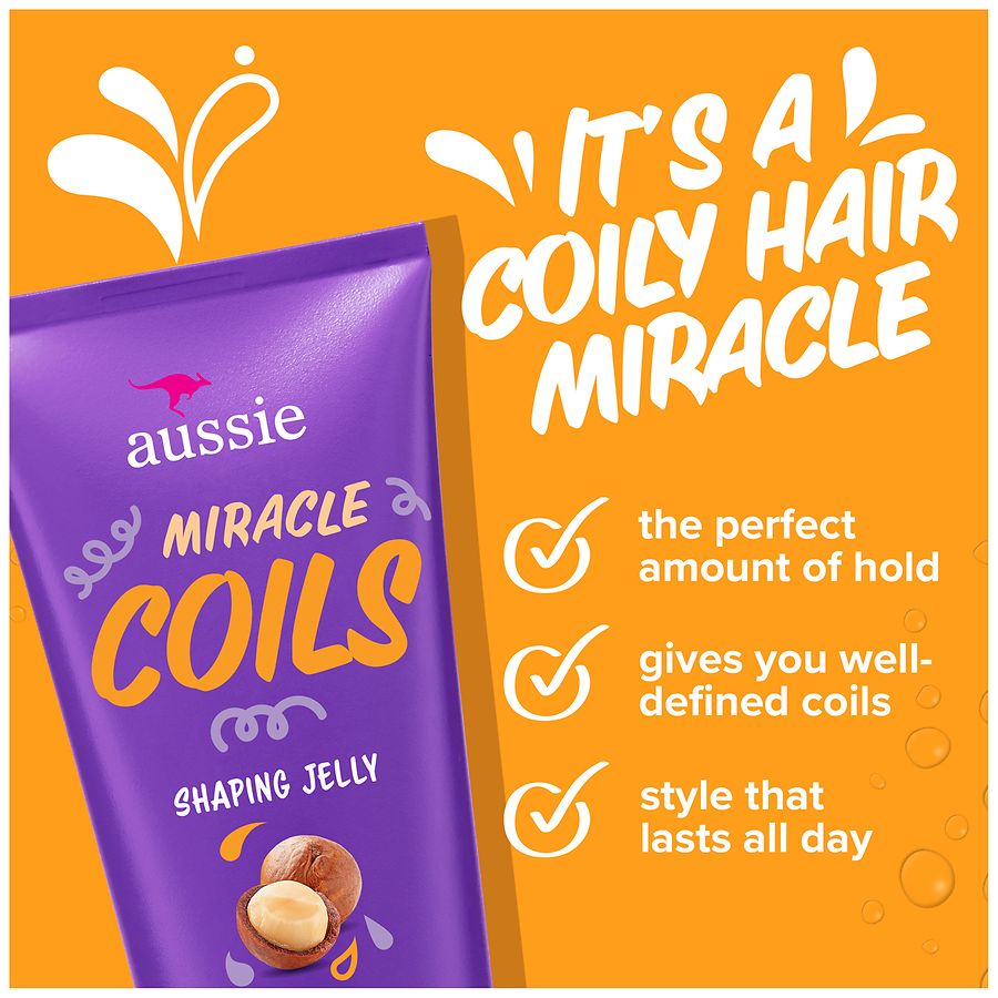 Aussie Shaping Jelly for Coily Hair Mandarin, Jasmine, and Coconut
