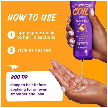 Aussie Shaping Jelly for Coily Hair Mandarin, Jasmine, and Coconut
