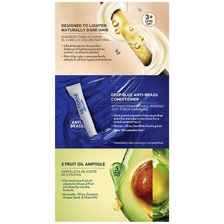 Garnier Nutrisse Ultra Color Nourishing Permanent Hair Color Creme, Caramelo Blonde