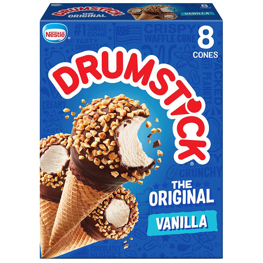 Drumstick Frozen Dairy Dessert Cones Vanilla