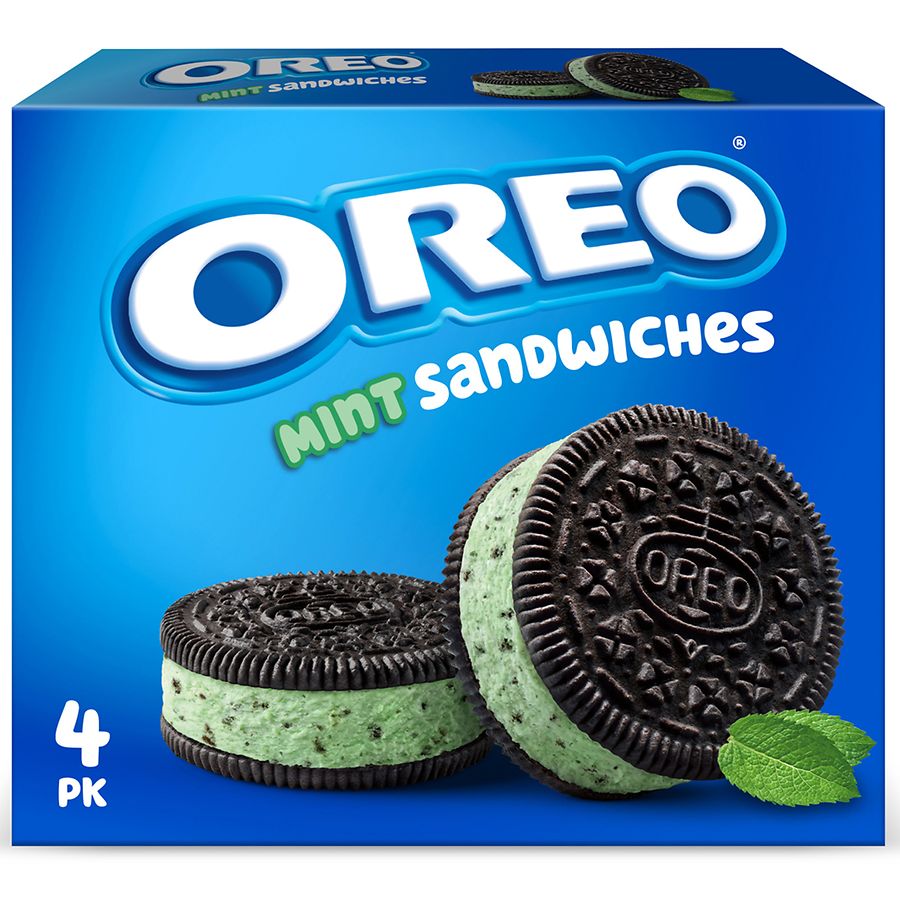 Oreo Frozen Dairy Dessert Sandwiches Mint