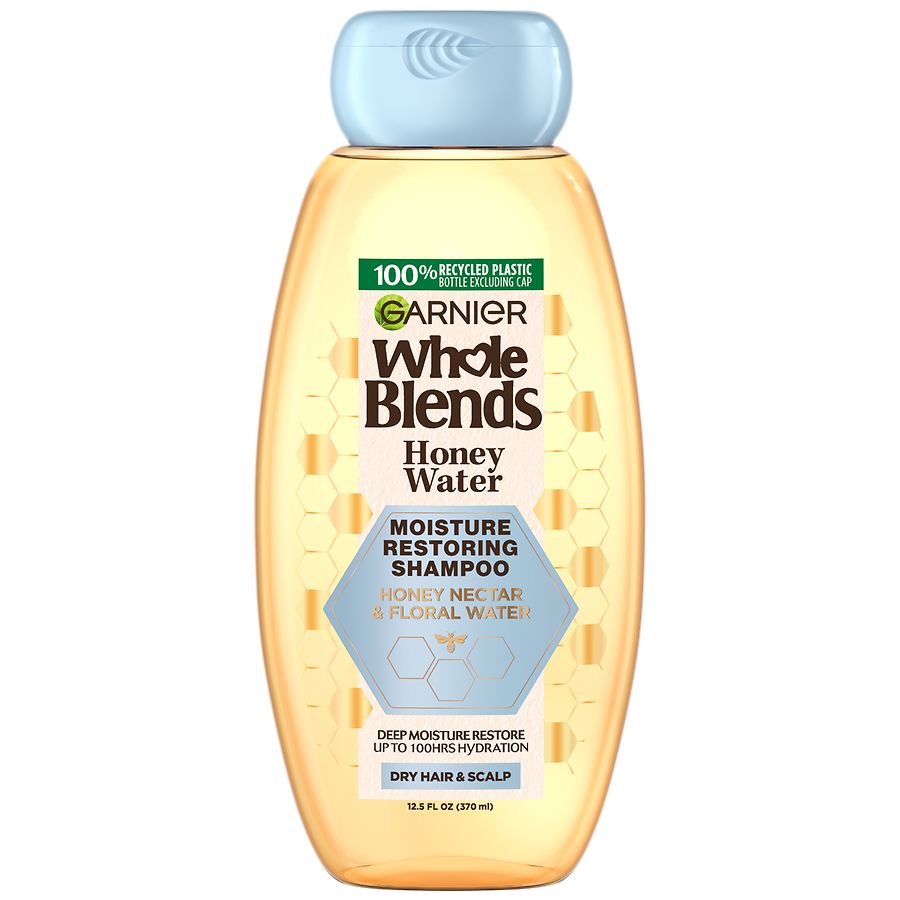 Garnier Whole Blends Honey Water Moisture Restoring Shampoo Honey Nectar & Floral Water Honey Nectar & Floral Water