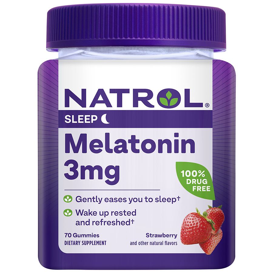 Natrol Melatonin 3 mg Gummies Strawberry | Walgreens