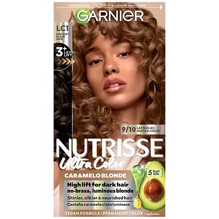 Garnier Nutrisse Ultra Color Nourishing Permanent Hair Color Creme, Salted Caramelo