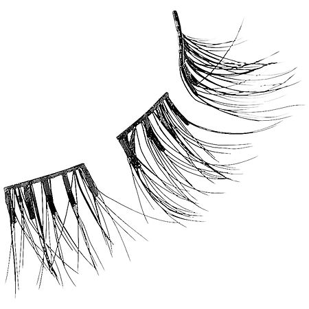 Kiss imPRESS Falsies Self Adhesive Eyelashes Minipack, Natural, Classy, Lash Clusters Black