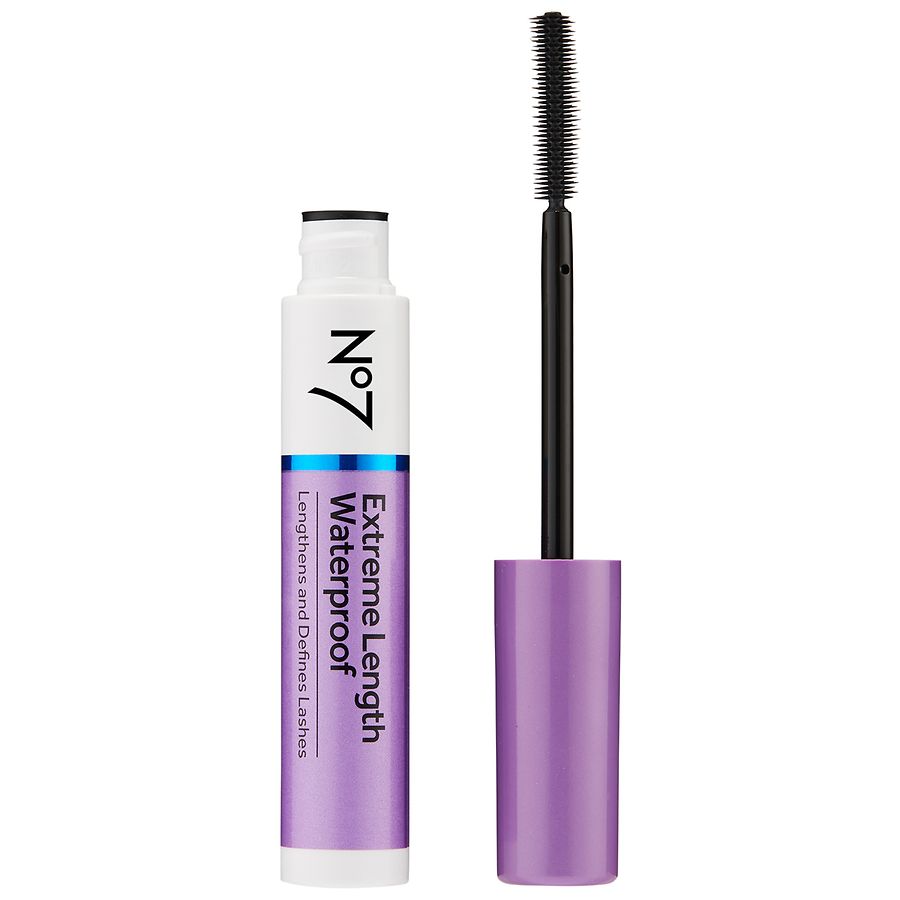 No7 Extreme Length Waterproof Mascara, Black | Walgreens