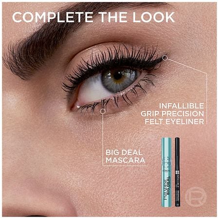 L'Oreal Paris Big Deal Mascara Waterproof, Buildable, Black