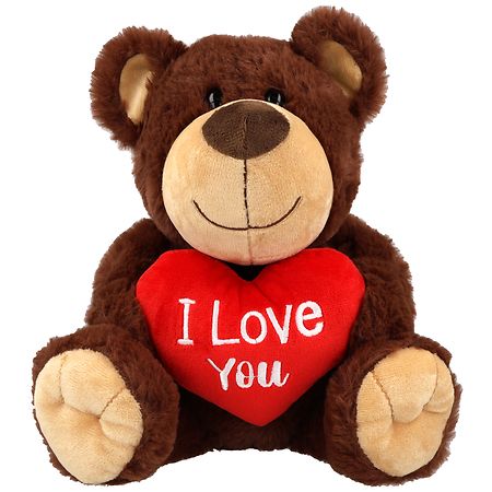 Walgreens Teddy Bear Plush, I Love You Brown