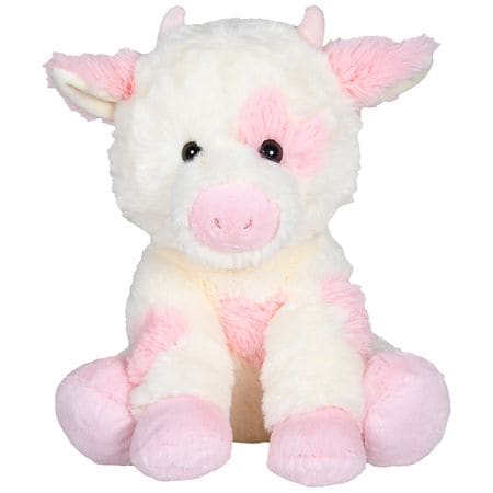 Playright Cow Plush, Pink Spotted