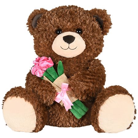Playright Jumbo Bear with Bouquet - 1.0 ea