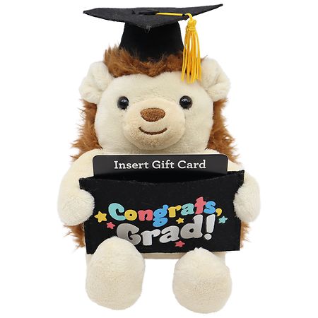 Modern Expressions Graduation Plush Hedgehog with Giftcard Holder
