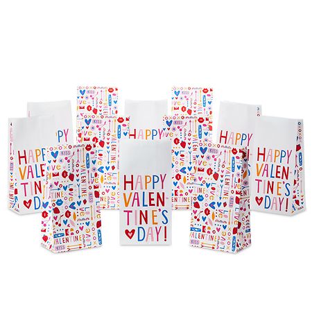 Hallmark Valentine's Day Assorted Goodie Bags With Stickers - 1.0 ea
