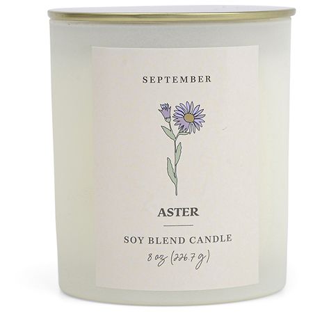 Modern Expressions Birth Month Flower Candle, September