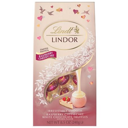 Lindor White Chocolate Truffles Raspberry Cheesecake