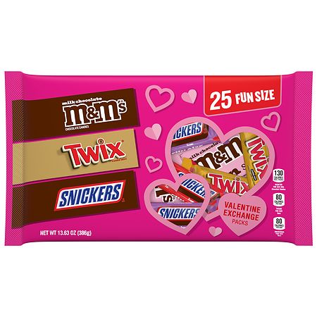 Mars Fun Size Variety Pack Valentine's Day Chocolate Candy