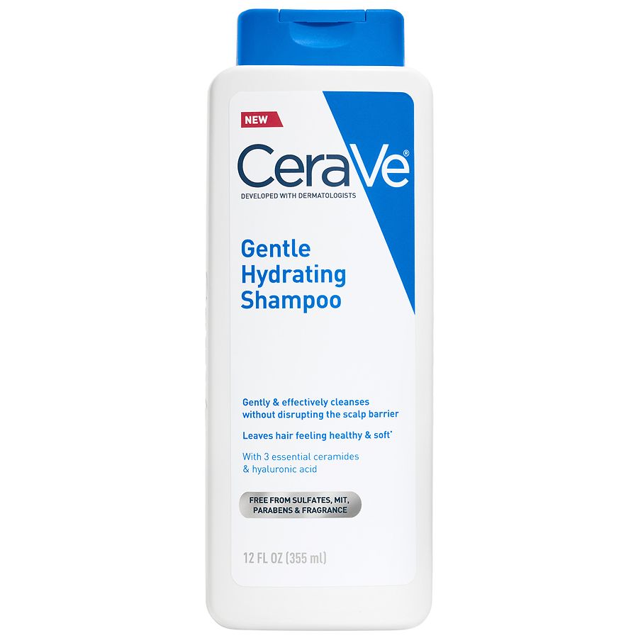 CeraVe Gentle Hydrating Shampoo, Sulfate & Paraben Free, All Hair Types Fragrance Free