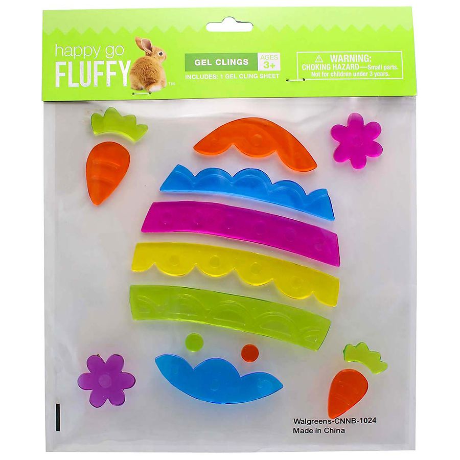Happy Go Fluffy Window Gel Clings | Walgreens