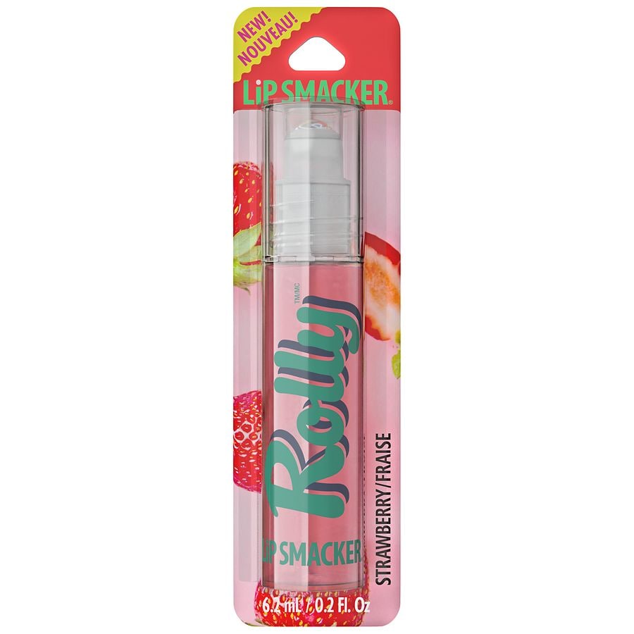 Lip Smacker Rolly Lip Gloss Strawberry Pink