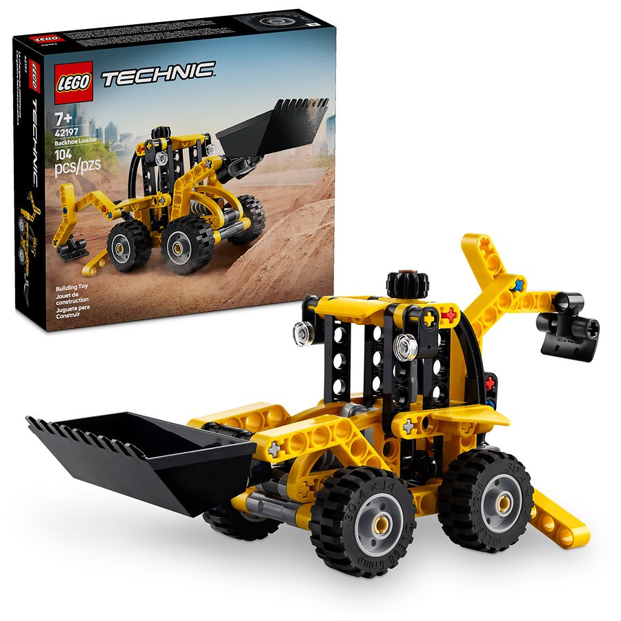 Lego Technic Backhoe Loader 104 Pieces Multicolor | Walgreens