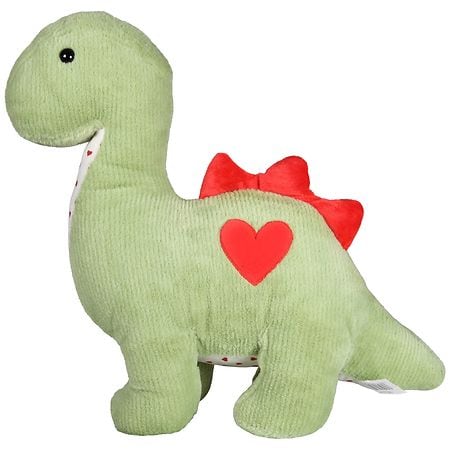Playright Dino Plush with Heart Belly Green