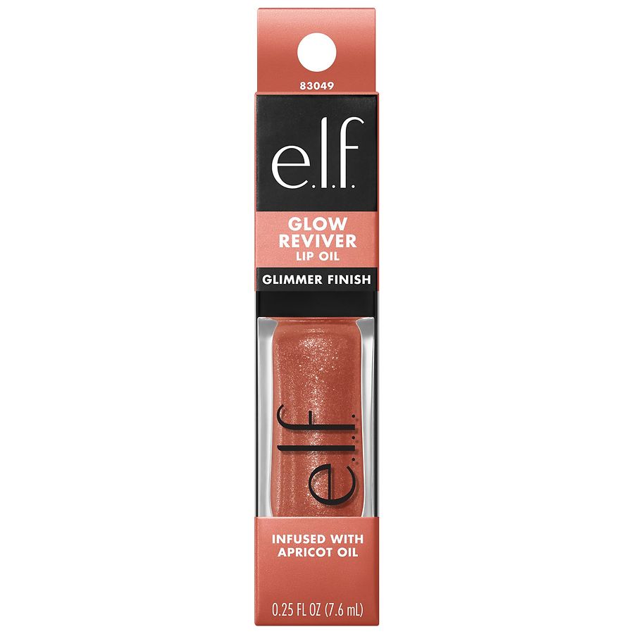 e.l.f. Glow Reviver Lip Oil Glimmer Mint, Super-neutral