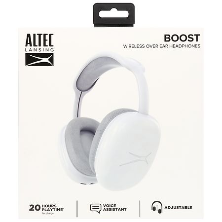 Altec Lansing Wireless Over-Ear Headphones White