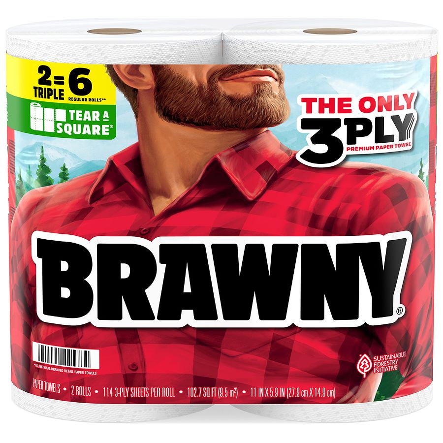 Brawny Tear-A-Square Paper Towels