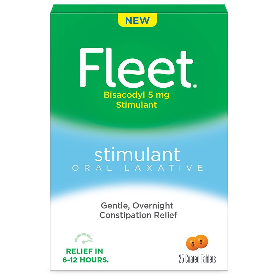 Fleet Oral Laxative Stimulant, Overnight Constipation Relief, Laxative Tablets