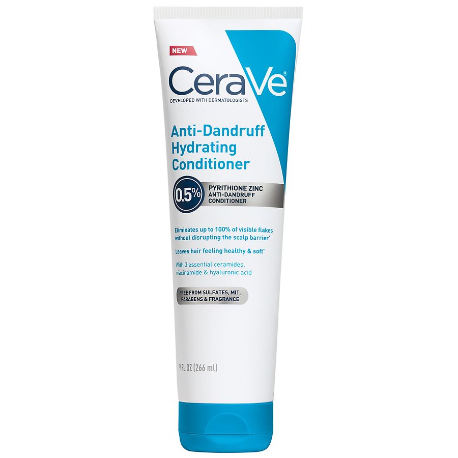CeraVe Hydrating Anti-Dandruff Conditioner, Sulfate & Paraben Free, All Hair Types Fragrance Free