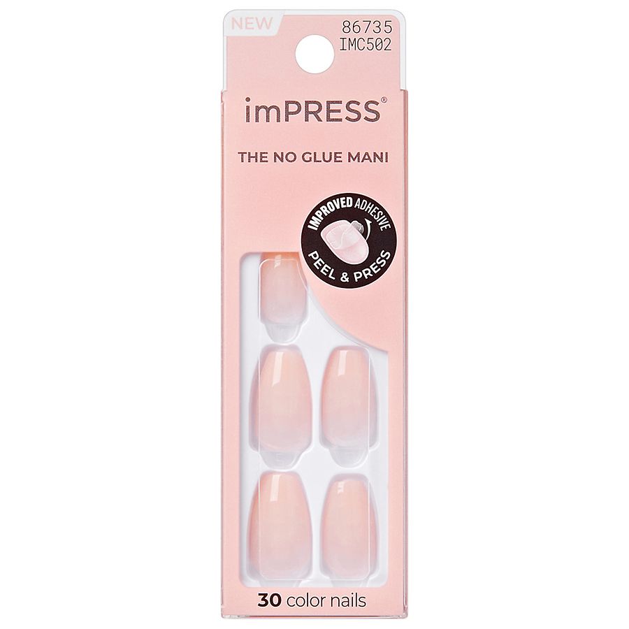 Kiss imPRESS color The No Glue Mani Nails Medium, Serendipity