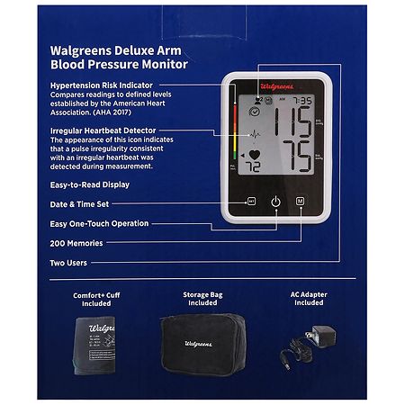 Walgreens Deluxe Upper Arm Blood Pressure Monitor