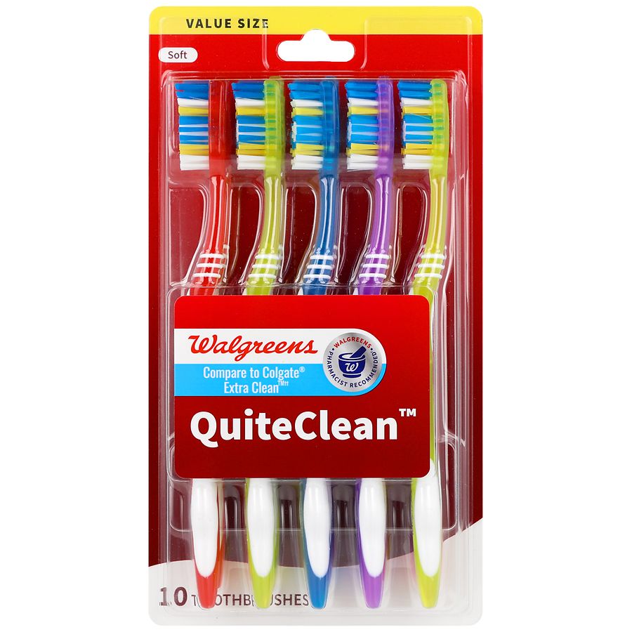 Walgreens QuiteClean Toothbrushes Soft