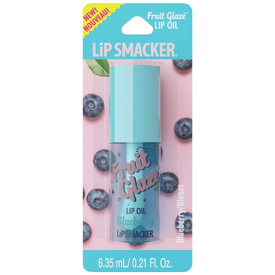 Lip Smacker Fruit Glaze Lip Oil Blueberry Blue | Walgreens