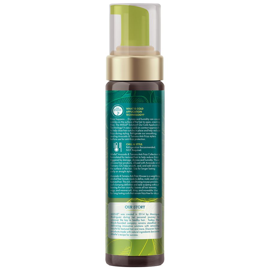 Mielle Anti-Frizz Mousse Avocado & Tamanu | Walgreens