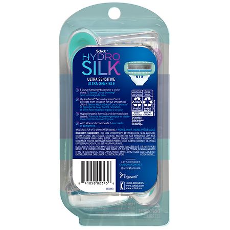 Schick Hydro Silk Disposable 5-Blade Razors for Women Ultra Sensitive